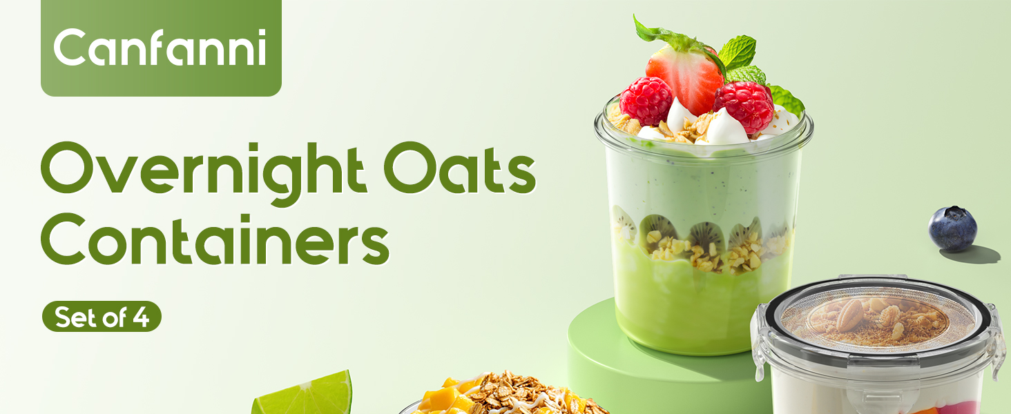 overnight oats containers with lids