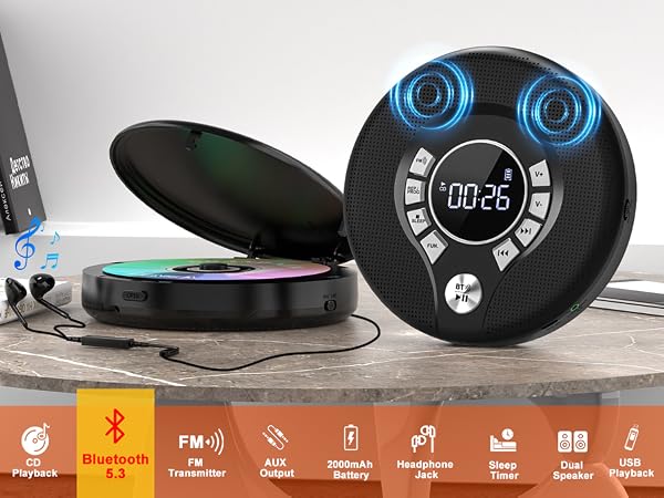 portable cd player for car