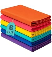 HaoFeiJH 6 Rolls 8"x20" Soft Felt Fabric Sheets, 1.6mm Thick, Assorted Earth Tone Colors – Nonwov...
