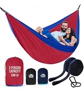 Vigel Camping Hammock - XL Double Hammock 500 Lb Capacity - Nylon Hammock - Durable Hammock - Por...
