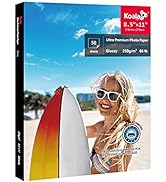 Koala Premium Photo Paper 8.5x11 Inch Glossy Heavyweight 66lb for Inkjet Printer 50 Sheets