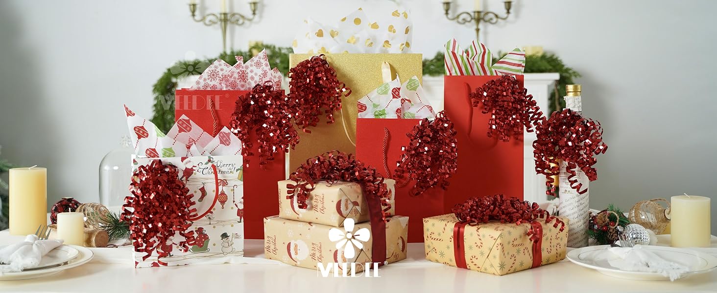 red christmas bows