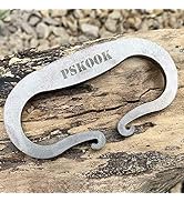PSKOOK Flint and Steel Single High Carbon Steel Fire Striker English Flint Stone Pocket Fire Bell...