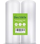 VacYaYa 2 Pack 11x50 (Total 100 feet) Vacuum Sealer Bags Rolls with BPA Free and Heavy Duty,Comme...