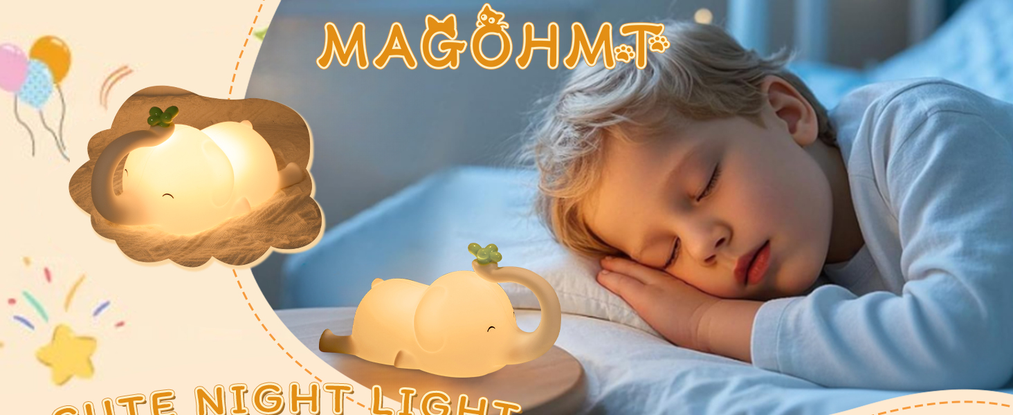 elephant silicone night light elephant night light lamp kawaii night light squishy