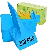 Plant Labels Yuanling 200 Pcs Plastic Waterproof T-Type Plant Tag Seedling Signs Nursery Garden L...