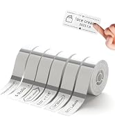 NIIMBOT D11 Label Maker Tape 6Rolls Clear Label Paper 0.55