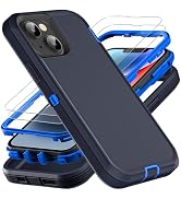 YKHJKLEC for iPhone 13 Case/iPhone 14 Case, Military Grade 3 in 1 Heavy Duty Shockproof/Drop Proo...