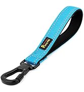 PLUTUS PET 10” Short Dog Leash, Reflective Nylon Padded Handle, Strong Traffic Leash with Carabin...