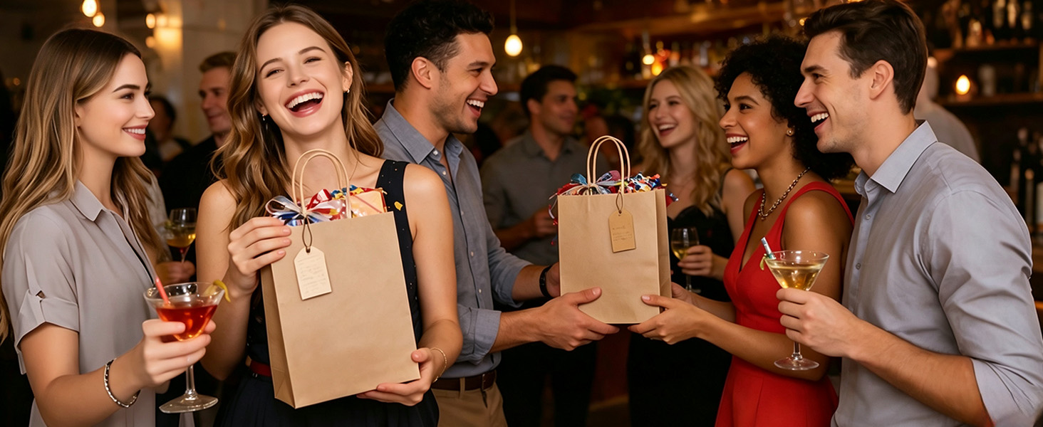 medium brown party favor