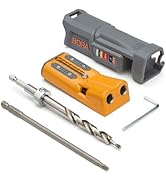 BORA Pro Compact Pocket Hole Jig, Auto Adjusting Drill Guide, Durable Pocket Hole Jig Kit for Woo...