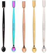 CYFUN DESIGN 5 Colors 304 Stainless Steel Craft Spoons Set for DIY Scrapbooking Glitter Embossing...