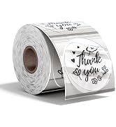 2'' Transparent Round Thermal Labels, 500pcs Circle Thermal Printer Labels, Multi-Purpose Thermal...