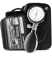 Greater Goods Sphygmomanometer, Latex-Free, Manual Blood Pressure Monitor, Black