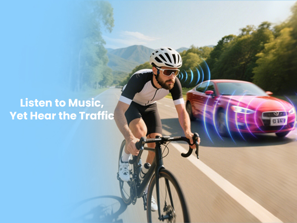 Earphones Open Ear Earbuds Wireless Bluetooth Headset with Mic