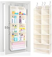 ULG Over The Door Organizer, 5-Tier Extra Large Hanging Storage with 10 Mesh Pockets, 100 lbs Cap...