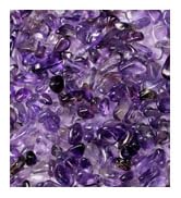 JOHOUSE Natural Amethyst Rolling Stones Amethyst Tumbled Chips Stone, 1lb(450g)/Bag, About 0.1-0....