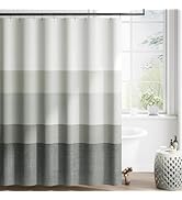 jinchan Ombre Cloudy Grey Striped Shower Curtain Waterproof Fabric Shower Curtains for Bathroom G...