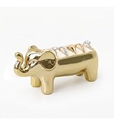 ehuoyan Elephant Ring Holder Cute Ring Organizer Stand Display Unique Elephant Gift for Women Mom...