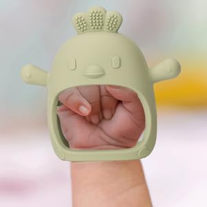 silicone mitten teether