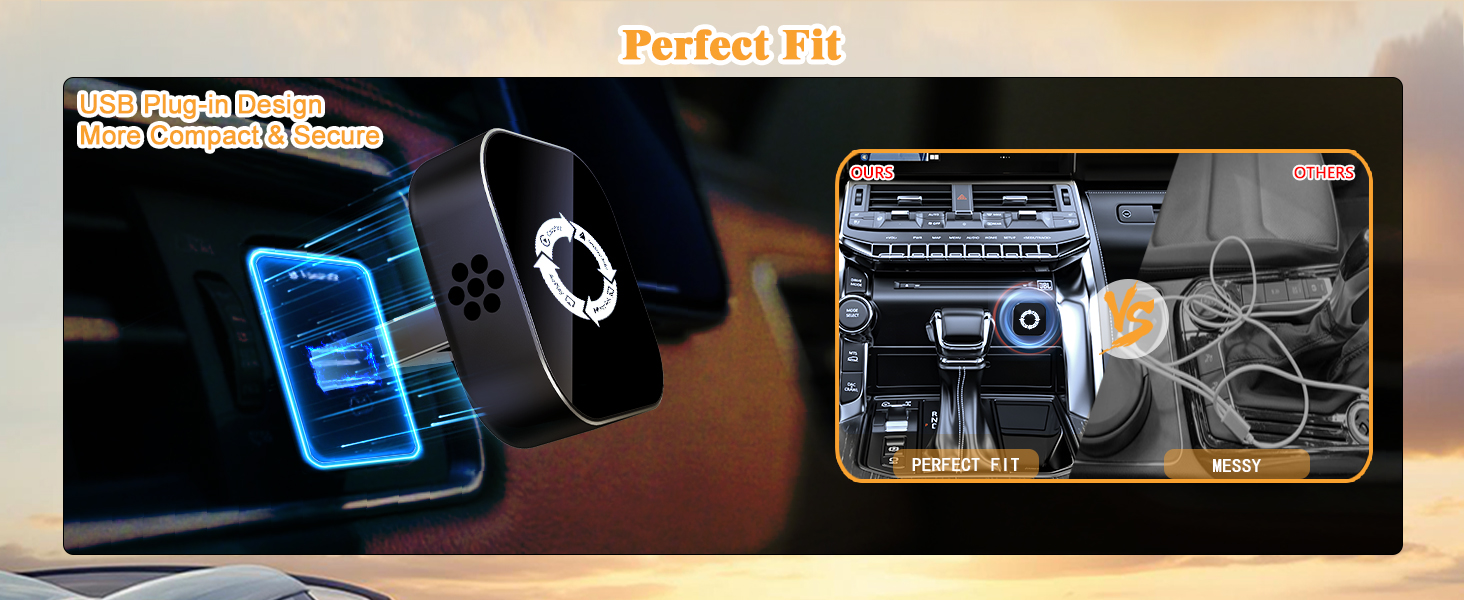 USB Plug-in Design, More Compact & Secure