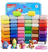 Modeling Clay - 50 Colors Air Dry Clay, DIY Molding Magic Clay for Slime add ins & Slime Supplies...