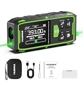 Huepar Dual Laser Measuring Tool, Fathers Day Dad Gifts, 393Ft Green-Beam Bilateral Digital Laser...