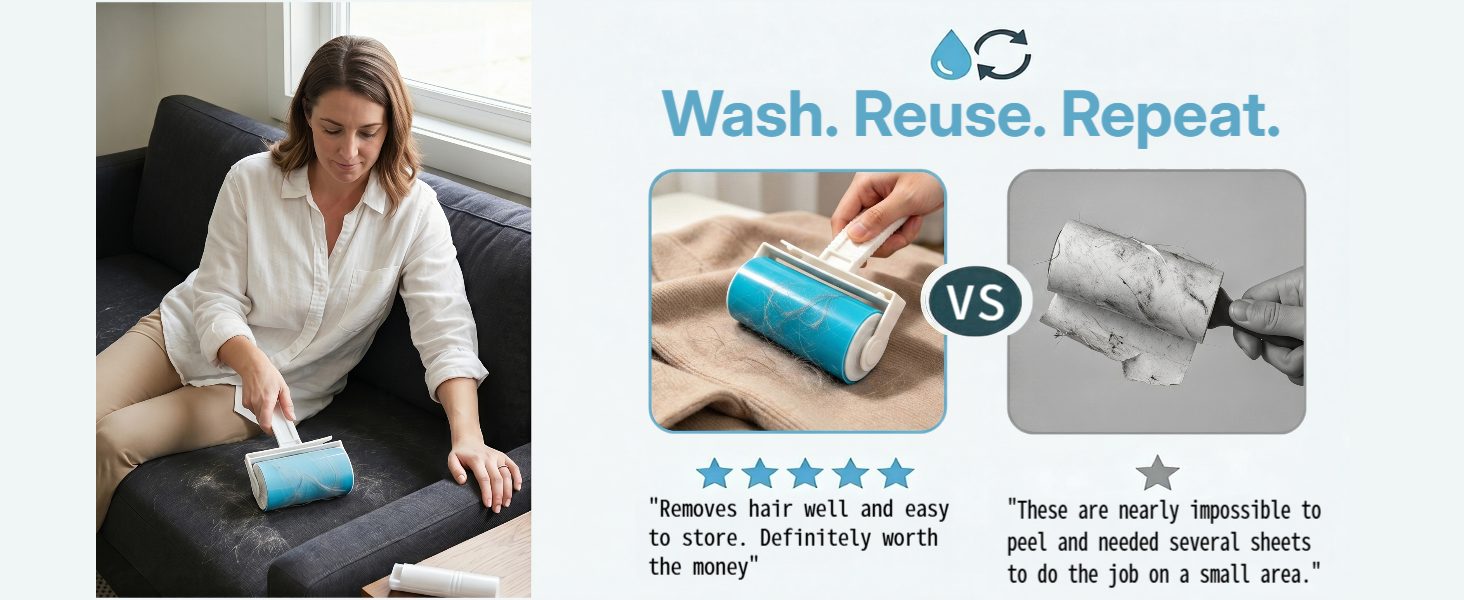 Positive customer reviews:"Removes hair well and easy to store. Definitely worth the money"