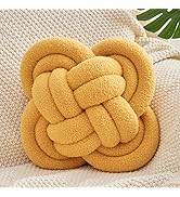 Xiashrk Knot Pillow Ball, Decorative Throw Pillows with Soft Lamb Fleece Fabric for Bed Living Ro...