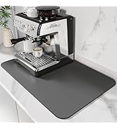 DK177 Coffee Mat Coffee Bar Mat Hide Stain Absorbent Drying Mat with Waterproof Rubber Backing Fi...