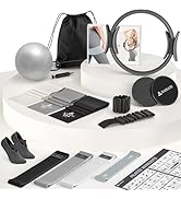 NANATI Pilates Kit, Pilates Essentials Kit for Women Home Workouts, Pilates Equipment with 14.5" ...