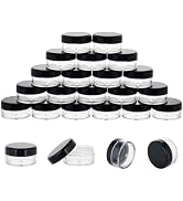 10 Gram 20 Count Sample Containers, Small Plastic Containers with Lids, Empty Sample Jars with La...