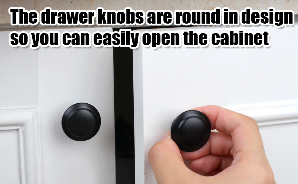 Drawer Knobs, 30mm Black Cabinet Knobs, Drawer Pulls and Knobs, Dresser Knobs, Kitchen Knobs
