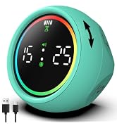 Pomodoro Timer Cube, Desk Timer for Productivity with 1, 5, 10 Min Preset Countdown, Stopwatch an...