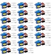 Sg90 9g Micro Servo Motor, Miuzei Mini Small Servos Motor Kit Metal Gear for Arduino RC Car Airpl...