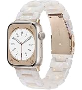 V-MORO Resin Band Compatible with Apple Watch Series 7/8/9/10/11 41/40/38/42mm, Women Fashion Str...