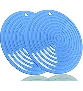 2 Pack Heat Resistant Silicone Pot Holder Trivet Mats,Heat Proof Hot Pads Flexible Jar Opener, No...