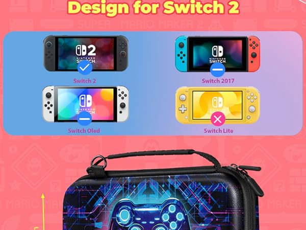 Gurgitat for Nintendo Switch 2 Carrying Case for Teen Boys