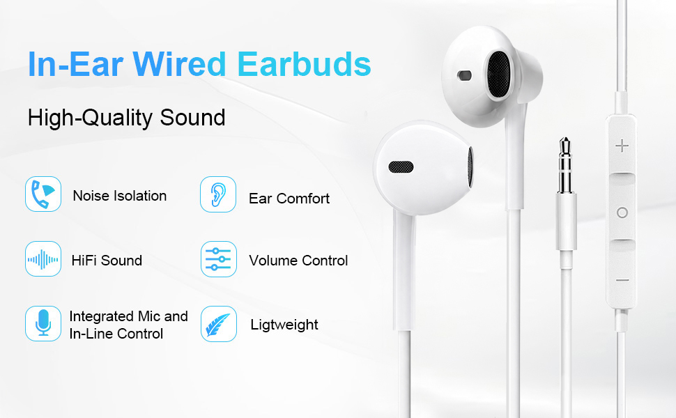 Earbuds wired Wired earbuds Earphones wired Wired earphones Headphones wired Wired headphones