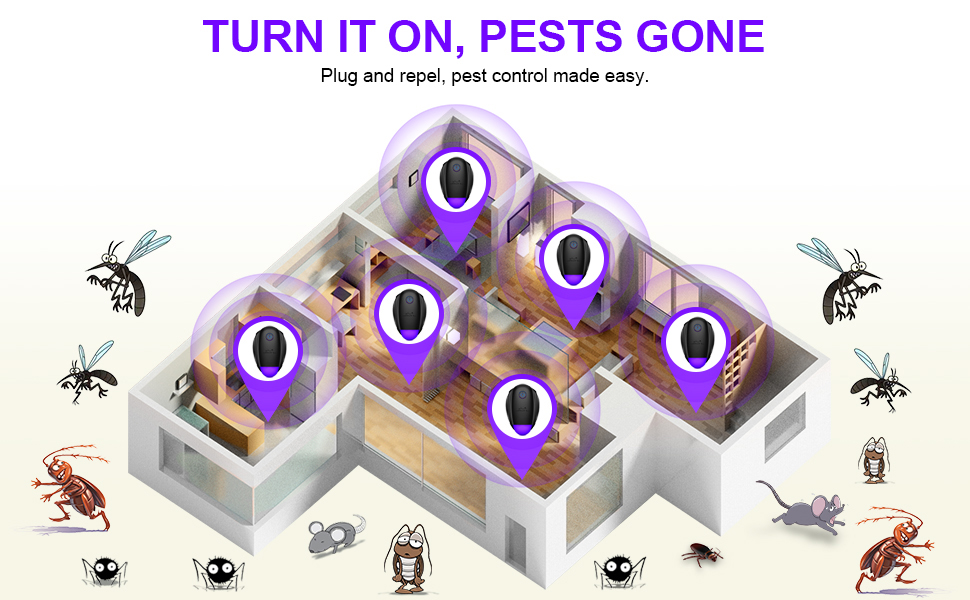 pest repellent ultrasonic plug in bye critter ultrasonic pest repellent