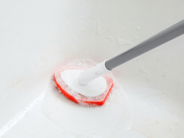 bathtub scrubber with long handle