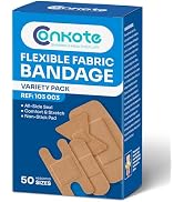 Conkote High Elasticity Bandages - Assorted Sizes for Finger & Knuckle Protection, 50 Count Varie...