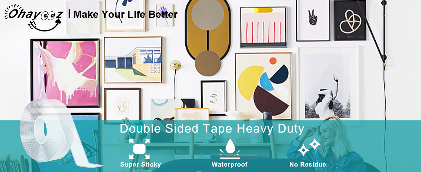 Extra Strong Double Sided Tape Heavy Duty Removable 10FT 101