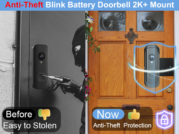 blink battery doorbell 2k+ mount blink doorbell camera mount anti theft doorbell mount no-drill