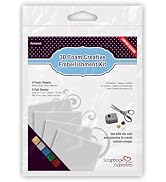 Scrapbook Adhesives by 3L, 3D Foam Embellishment Sheets, White (Pack of 4)