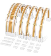 Sirlyr PSU Cable Extension Kit - Premium Sleeved PC Cable Extensions (24Pin ATX×1,8Pin EPS×2/GPU×...