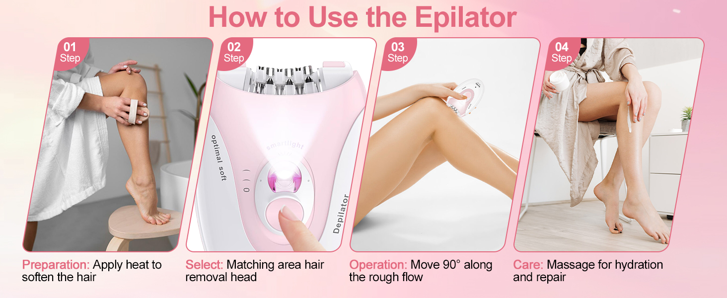 Smooth Glide Epilator for Women Facial Hair