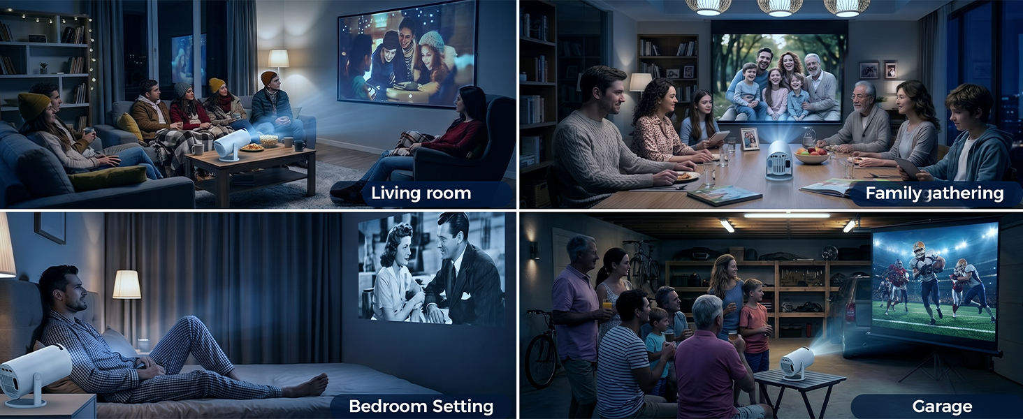 projectors 4k bluetooth wifi rechargeable