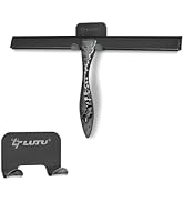 All-Purpose Silicone Shower Squeegee for Shower Glass Door,with 1 Hooks,for Bathroom Glass, Car, ...