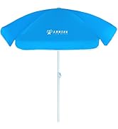 AMMSUN 5ft Seaside Beach Umbrella for Sand and Water Table - Kids Durable Umbrellas for children ...